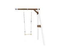 Portique mural en bois Blanc Marron 1 balançoire 160x171x207cm