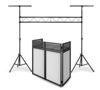 Portique Pont 3M de hauteur pour jeux de lumières IBIZA LIGHT SONO DJ + Support RÉGLABLE AVEC PANNEAUX OPAQUES DE FINITION
