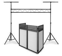Portique Pont 3M de hauteur pour jeux de lumières IBIZA LIGHT SONO DJ + Support RÉGLABLE AVEC PANNEAUX OPAQUES DE FINITION