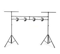 Portique pour Jeux de Lumières jusqu'à 3m, BM Bmsonic BRIDGE, 24 perçages pour fixations, Pont Sonorisation DJ, 4 Crochets inclus