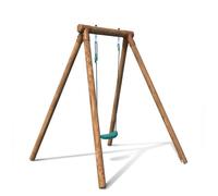 Portique simple une place en bois rond HANNA