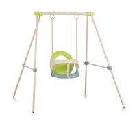 Smoby - Portique Métal Baby Swing - Balançoire Bébé - Intérieur/Extérieur - Hauteur 118 cm - Traité Anti-UV - A Partir de 6 Mois - Fabrication Espagnole