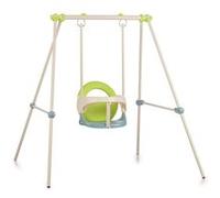 Smoby Portique métal Baby Swing 1er âge – Hauteur 120 cm – Arceau de sécurité