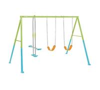 Intex Pools Portique balançoire 44121 – 3 agrès face à face, 2 balançoires, couleurs