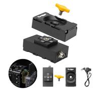Portkeys BD1 Batterie factice NP-F Double Face commutable pour Monter et alimenter Le Moniteur de la caméra et la Transmission vidéo en même Temps