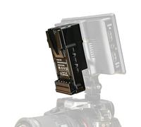 Portkeys BD3 Adaptateur de Batterie Factice V-Mount vers NP-F, Sortie Régulée 8V/2A, Aluminium CNC, Montage Double Face pour Moniteur Caméra, Transmetteurs sans Fil et Éclairages LED