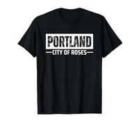 Portland City of Roses Oregon Or Vintage Retro Souvenirs T-Shirt