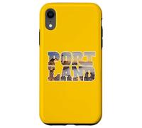 Portland Lighthouse Cape Elizabeth Inside Typographie Vintage Coque pour iPhone XR