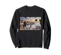Portland Lighthouse Cape Elizabeth Inside Typographie Vintage Sweatshirt