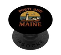 Portland Lighthouse Nichoir à Oiseaux Maine PopSockets PopGrip Adhésif