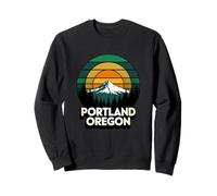 Portland Oregon Montagnes et Forêt Sweatshirt