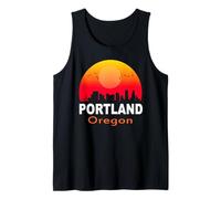 Portland Oregon Vintage Retro Sunset City State USA Débardeur