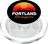 Portland Oregon Vintage Retro Sunset City State USA PopSockets PopGrip pour MagSafe