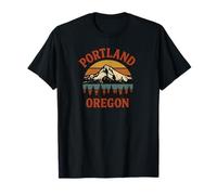 Portland PDX Trees Mountain T-Shirt