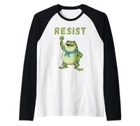 Portland Resist Frog, résistance Pacifique, Manifestation Contre Les Grenouilles 2025 Manche Raglan
