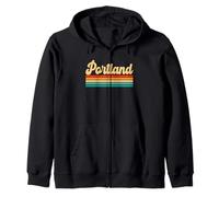 Portland, Ville américaine, rétro, Vintage Sweat à Capuche