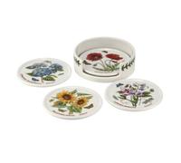 Portmeirion BG79170-XP Botanic Garden Set de 4 Dessous de Verre et Support Céramique