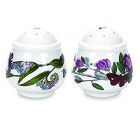 Portmeirion Botanic Garden Ensemble de salières et poivrières de forme classique - Différents motifs floraux - Fabriqué en Angleterre en grès fin - Passe au lave-vaisselle