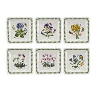 Portmeirion Home & Gifts Botanic Garden Lot de 6 assiettes carrées 18 cm