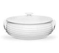 Portmeirion Home & Gifts Casserole ovale blanche de la collection Sophie Conran (petite) - Passe au lave-vaisselle, au micro-ondes, au four et au congélateur - Fabriqué en Angleterre (blanc, cocotte de 3,5 pintes)