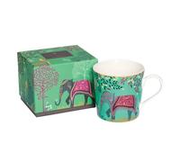 Portmeirion Home & Gifts Sara Miller London SMIJ78914-XG Mug Motif Oasis d'éléphant, jade clair