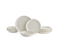 Portmeirion Home & Gifts Sophie Conran Lot de 12 Coupes en Porcelaine Blanche 27,9 x 27,9 x 2,5 cm (Blanc, 27,9 x 27,9 x 2,5 cm)
