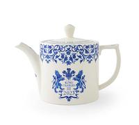 Portmeirion Home & Gifts Spode King Charles III KCC00600 Théière 1,1 l Motif bleu et blanc