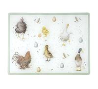 Portmeirion Home & Gifts Wrendale by Royal Worcester Protège-plan de travail en verre Wrendale Designs