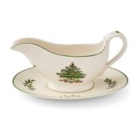 Portmeirion Pitcher en Céramique Multicolore, 1600 ml, Plat de Service, Passe au Lave-vaisselle, Micro-ondes, Four et Congélateur, Sapin de Noël, Coffret