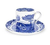 Portmeirion Spode Tasse à café et soucoupe italienne Bleu