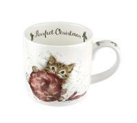 Portmeirion Wrendale Designs Tasse de Noël en porcelaine anglaise Motif chaton 0,3 l