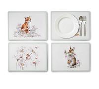 Portmeirion Sets de table Wrendale Designs Motif Fleurs sauvages Lot de 4