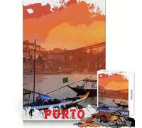 Porto Jigsaws 1000 pièces pour Adultes, Jeu cognitif, Assemblage d'images Amusant à Faire Ensemble, Collection d'art (50x75cm)