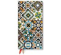Porto Portuguese Tiles Slim 12month Horizontal Hardback Dayplanner 2025 Elastic Band Closure by Paperblanks Paperblanks (Auteur)
