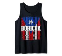 Porto Rico Boricua Boricua Boricua Couleurs Drapeau Edition Débardeur