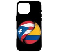 Porto Rico Colombie Drapeau Symbole d'unité Colombiens Coque pour iPhone 16 Pro Max