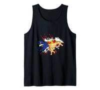 Porto Rico Coqui Frog Aquarelle Splash Drapeau Portoricain Débardeur
