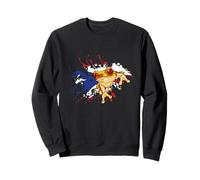 Porto Rico Coqui Frog Aquarelle Splash Drapeau Portoricain Sweatshirt