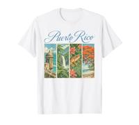 Porto Rico El Yunque El Morro Grenouille Rétro T-Shirt