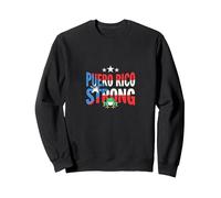 Porto Rico est Fort : Patriotic Coqui Frog Pride Sweatshirt, Unisexe pour Adultes, Noir, XXL