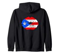Porto Rico lèvres Drapeau portoricain Patrimoine hispanique Sweat à Capuche