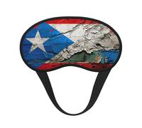 Porto Rico Masque de sommeil avec drapeau pour adultes occultant, masque confortable bloquant la lumière pour les voyages, le yoga