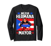 Porto Rico Mejor Hermana Mayor Queen Flag Edition Manche Longue