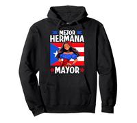 Porto Rico Mejor Hermana Mayor Queen Flag Edition Sweat à Capuche