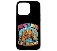 Porto Rico Niveau Débloqué Gamer Coqui Frog Coque pour iPhone 15 Pro Max
