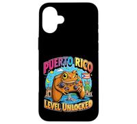 Porto Rico Niveau Débloqué Gamer Coqui Frog Coque pour iPhone 16 Plus