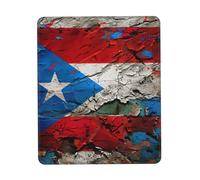 Porto Rico Tapis de souris imprimé drapeau papier peint, tapis de souris pour ordinateur portable, 25,4 x 30,5 cm, bureau 20,9 x 24,1 cm