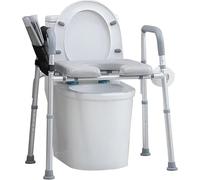 PortoAlegre Rehausseur de WC pour personnes âgées, avec accoudoirs, largeur et hauteur réglables, pour personnes âgées, femmes enceintes, handicapées