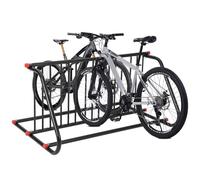 PortoAlegre Support de vélo - Parking au sol pour pneus jusqu'à 76 mm de large - Support de vélo - Support de vélo - Support multiple - Support de sol pour vélo de route, vélo électrique, VTT, vélo