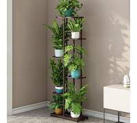PortoAlegre Support pour plantes à 6 étages en métal - Pour l'intérieur et l'extérieur - Étagère à fleurs à plusieurs étages - Étagère à fleurs - Escalier pour plantes - Étagère sur pied pour